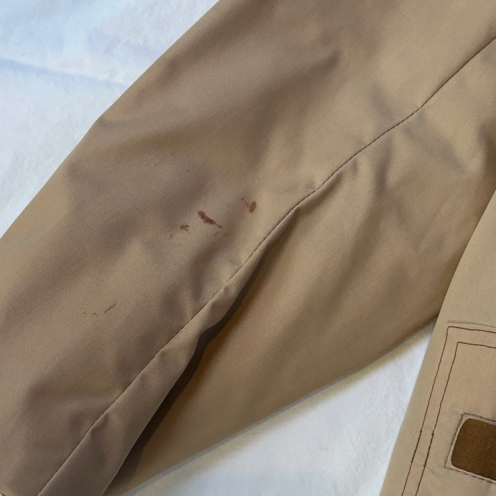 Men's Vintage Tan Jacket with Brown Accents - Picture 5 of 6